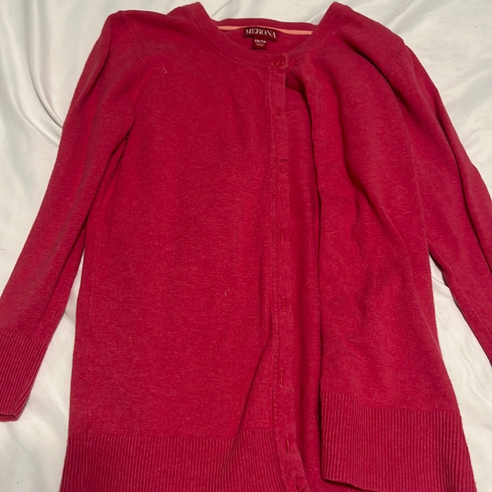 Pink cardigan